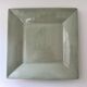 Large celadon square plate