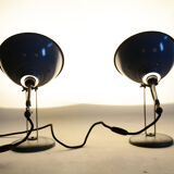 Paire de lampes de table bauhaus fabriquées en tchéquie des années 1930