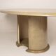 Angelo Mazzola parchment table produced by Ar.Vi Salpol, 1980