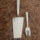 Vintage Art Deco Silver Plated Dessert Fork Set: J. Aussavy, France, 1950s