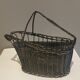 Metal wine bottle basket