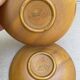 Stoneware coffee set niderviller model fauve - vintage - hand decoration