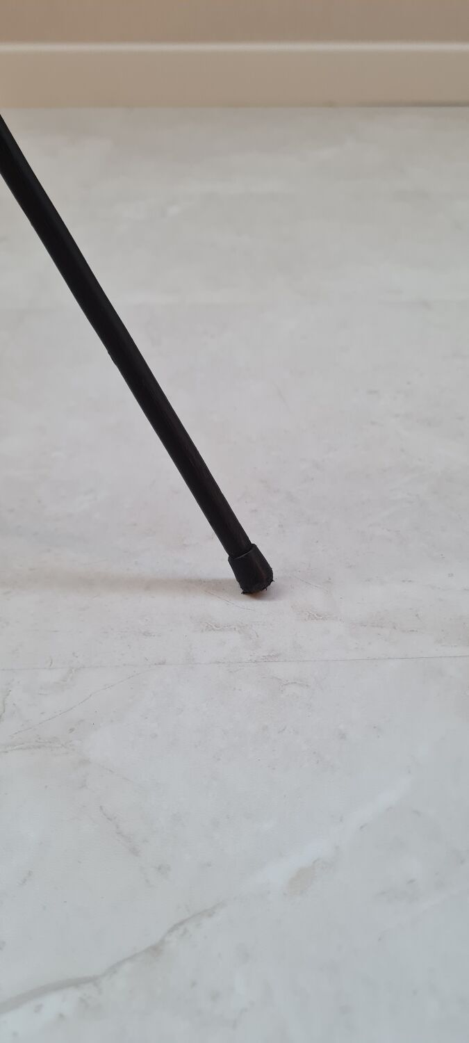 Wrought iron tripod floor lamp 1960