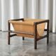 1970s canvas and bamboo magazine rack