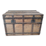 Large Vintage Travel Trunk - Locksmith Léopold Habert – 1920