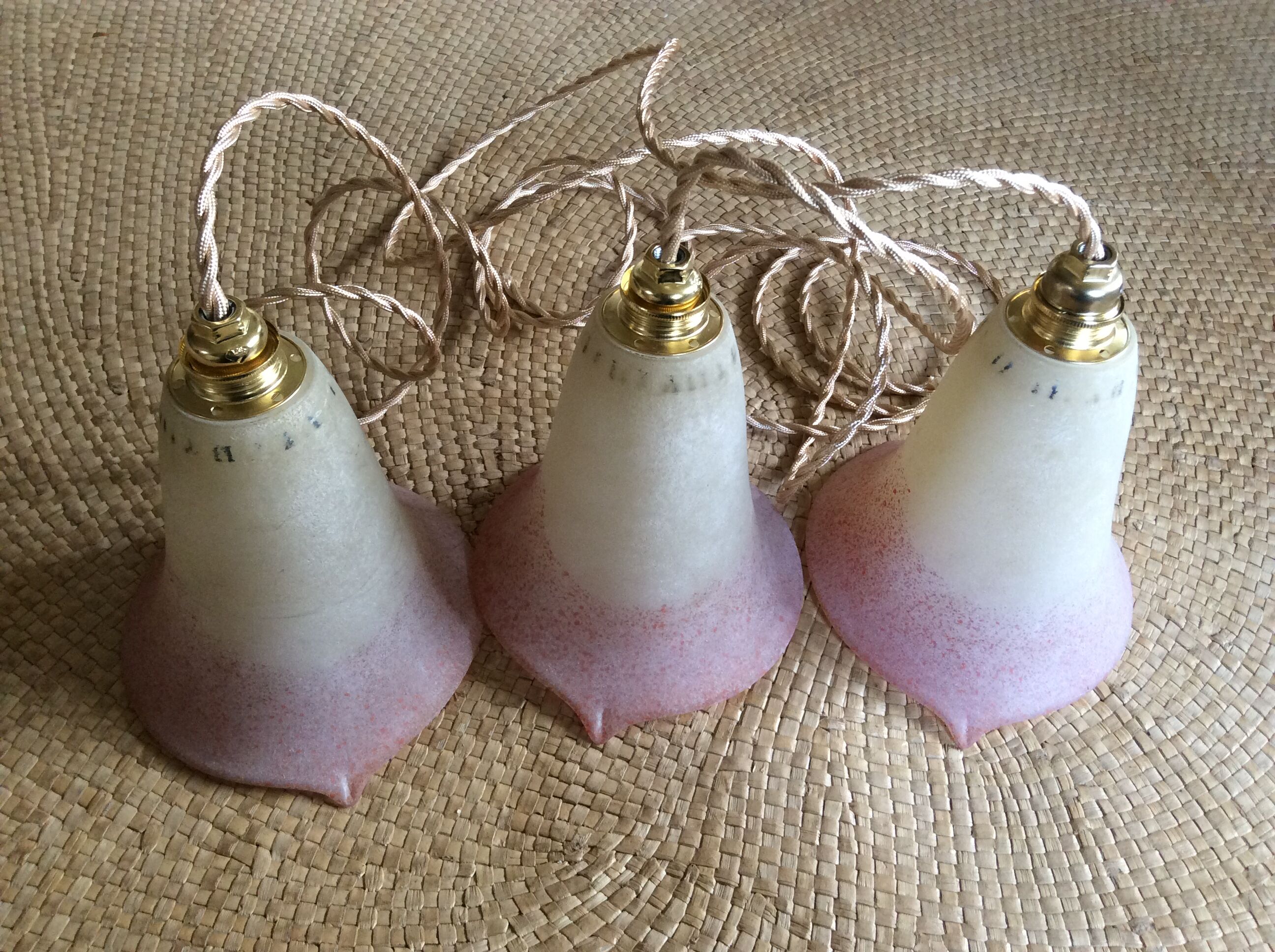 Trio of vintage suspensions