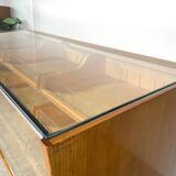 Vintage counter with drawers and glass top