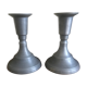 Bougeoirs en étain
