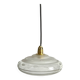 Vintage 1950s glass saucer hanging