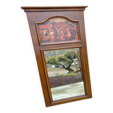 Wooden trumeau mirror, France