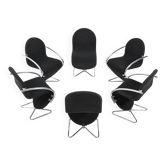 Verner Panton pour Fritz Hansen 1973 Série 1-2-3 Base Papillon