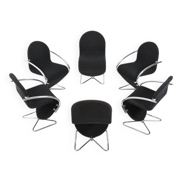 Verner Panton for Fritz Hansen 1973 Series 1-2-3 Butterfly Base
