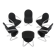 Verner Panton for Fritz Hansen 1973 Series 1-2-3 Butterfly Base