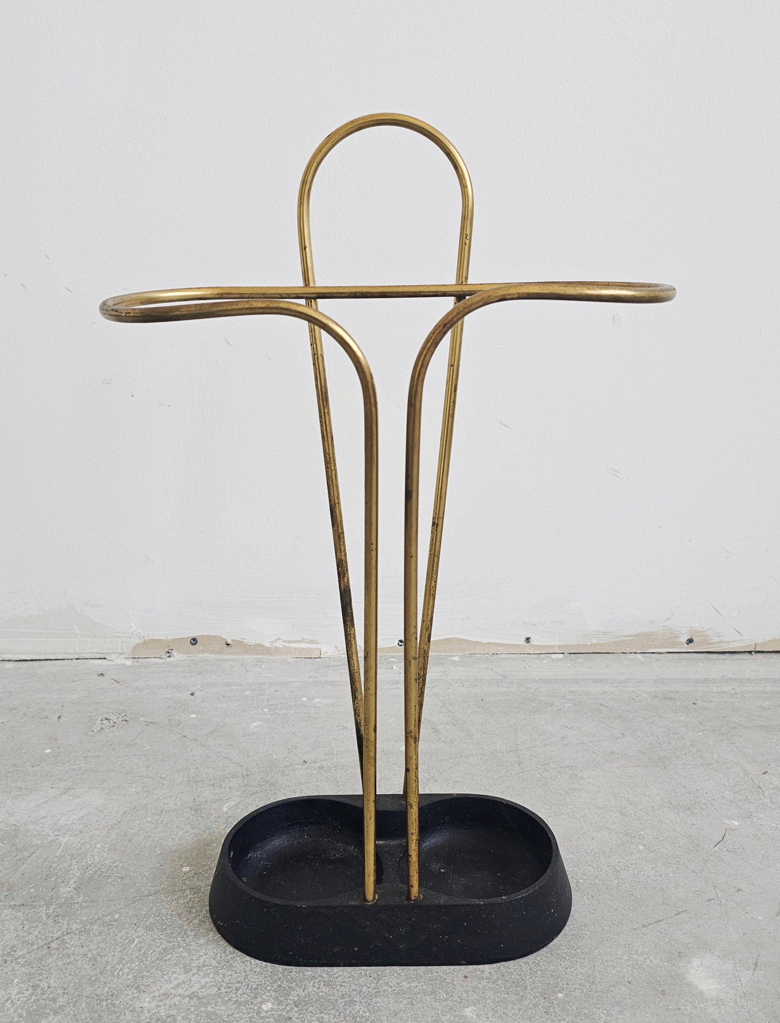 Mid Century Modern Umbrella Stand Carl Aubock 1950s