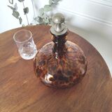 Carafe en verre écaille soufflé