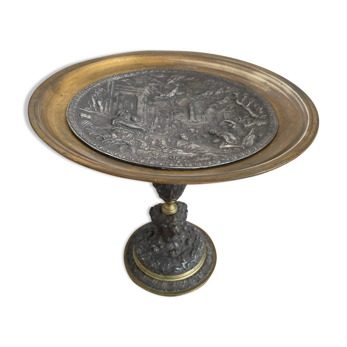 Antique, Standing cup, bronze, Napoleon III period, scene in the taste of antiquity, nineteenth, France