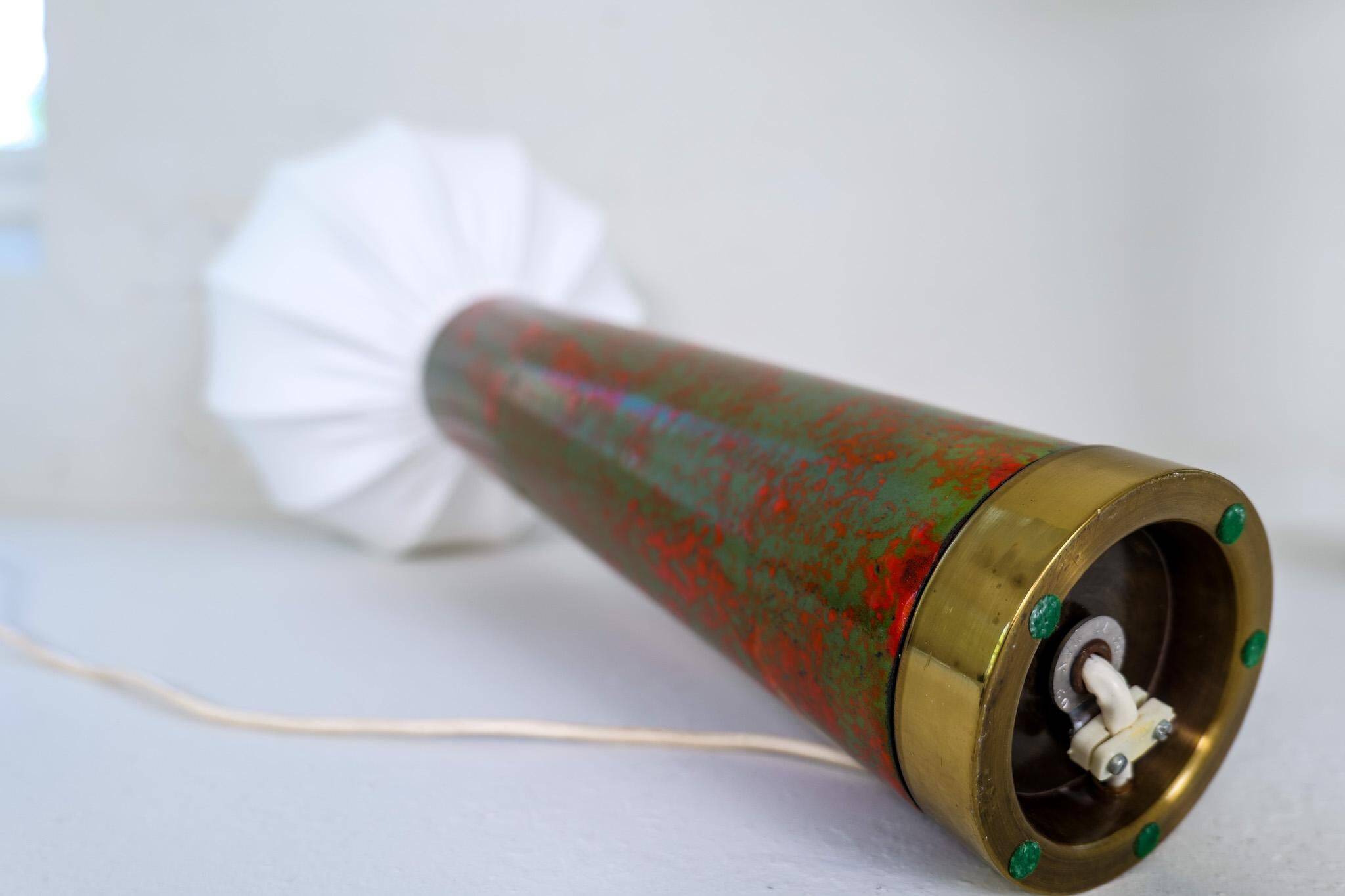 Rare and large ceramic table lamps from the mid-century, Sweden, 1960s.