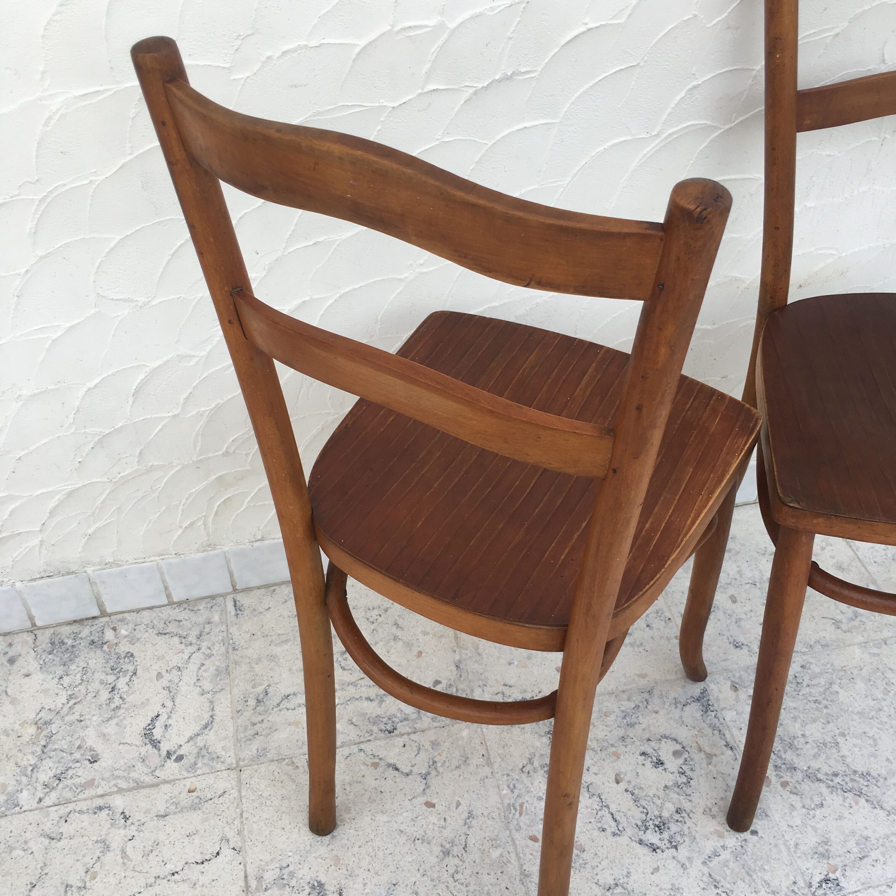 Pair of bistro chairs