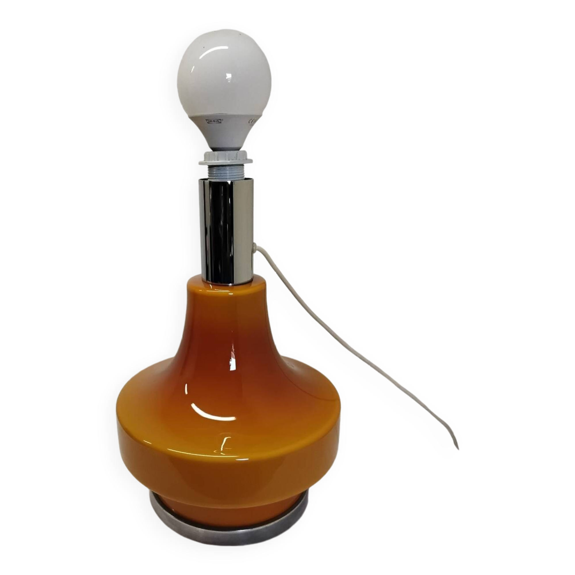 Vintage 70s Style Lamp Orange