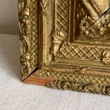 Antique pediment mirror