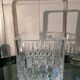 Vintage crystal ice bucket, 1980s