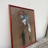 Pastel drawing of a nude