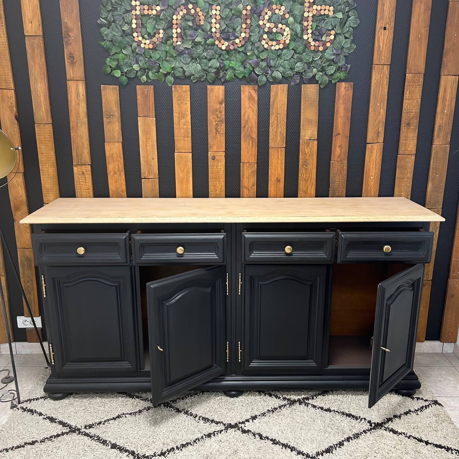 Old industrial sideboard revamped