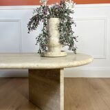 Rectangular coffee table oblong format 100% Roman Travertine