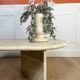 Table basse rectangle format oblong 100% Travertin Romain