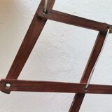 Scandinavian wooden scissor wall light fixture lamp 1960s