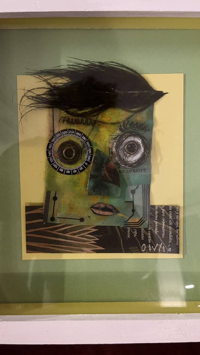 Contemporary painting by Ovidio Wain collage