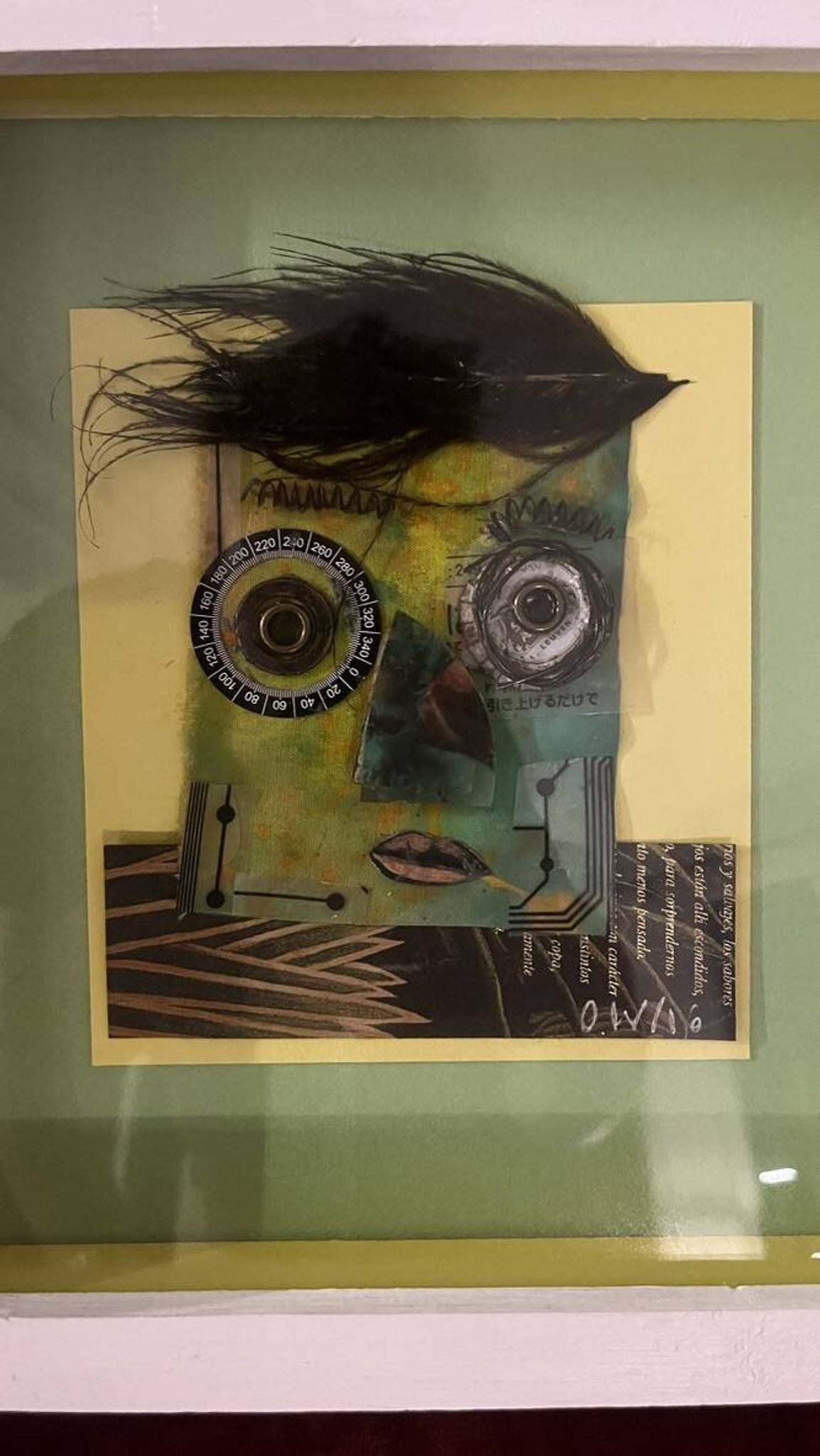 Contemporary painting by Ovidio Wain collage