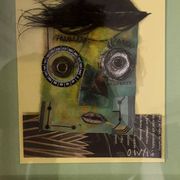 Contemporary painting by Ovidio Wain collage