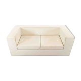 Throw Away sofa by Willie Landels for Zanotta 1965 in white vinyl