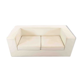 Throw Away sofa by Willie Landels for Zanotta 1965 in white vinyl