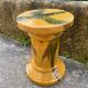 Southern France stool in glazed ceramic