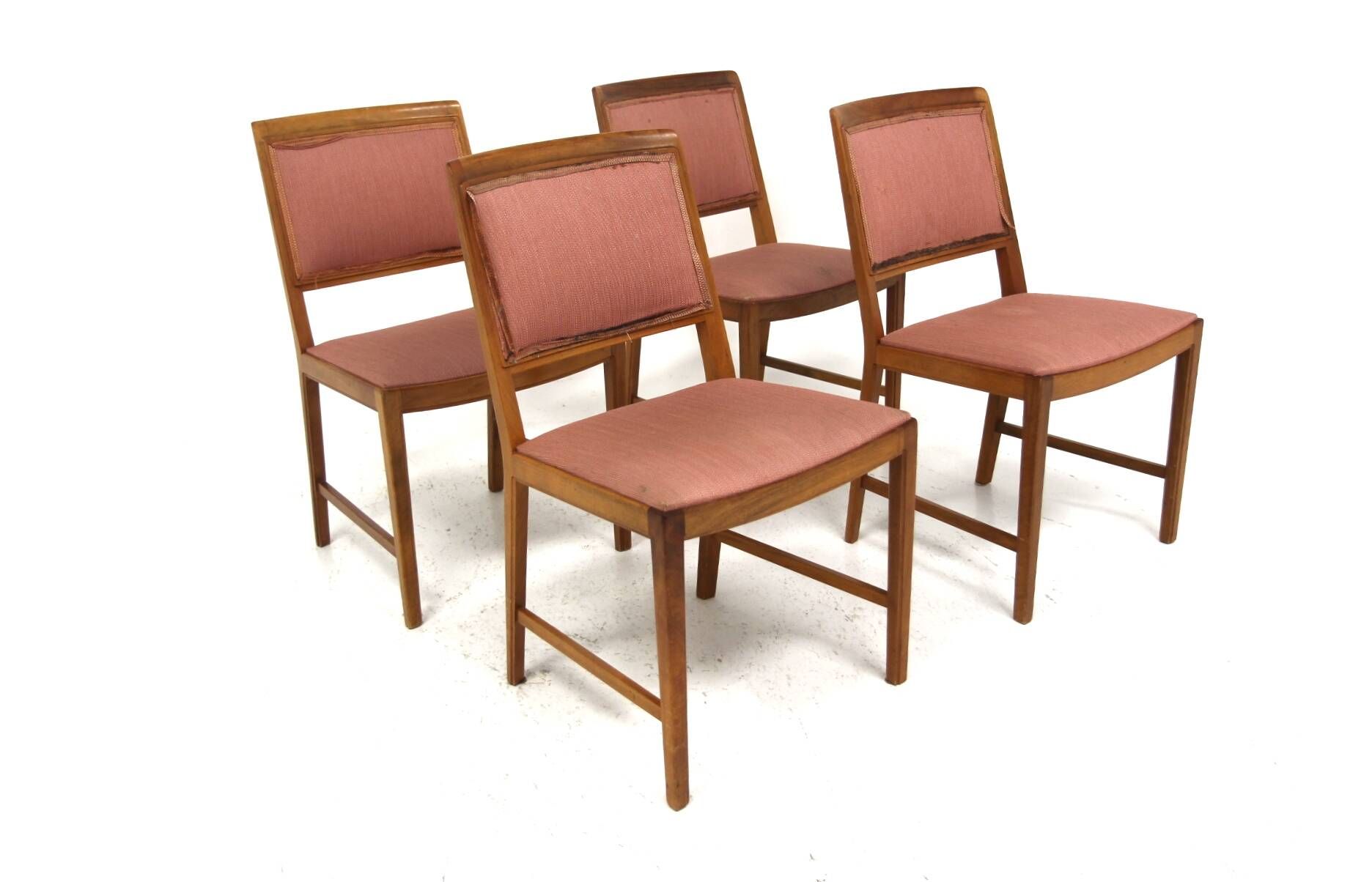Set of 4 chairs "Facett 4-132", Bertil Fridhagen, Bodafors, Sweden, 197
