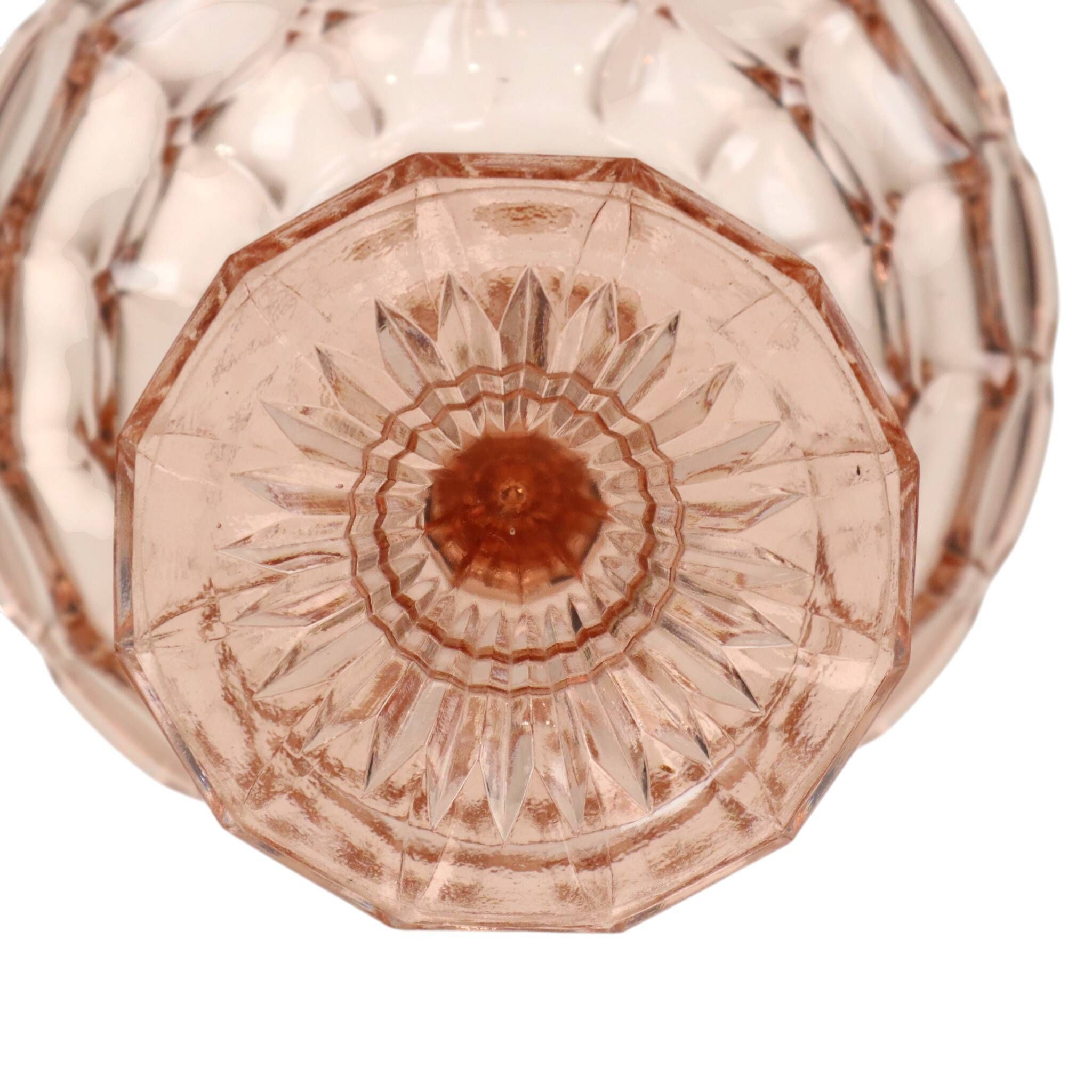 Art Deco Pink Rosaline Pressed Glass Fruit Bowl – Scailmont