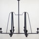 Wrought iron chandelier 1950-60