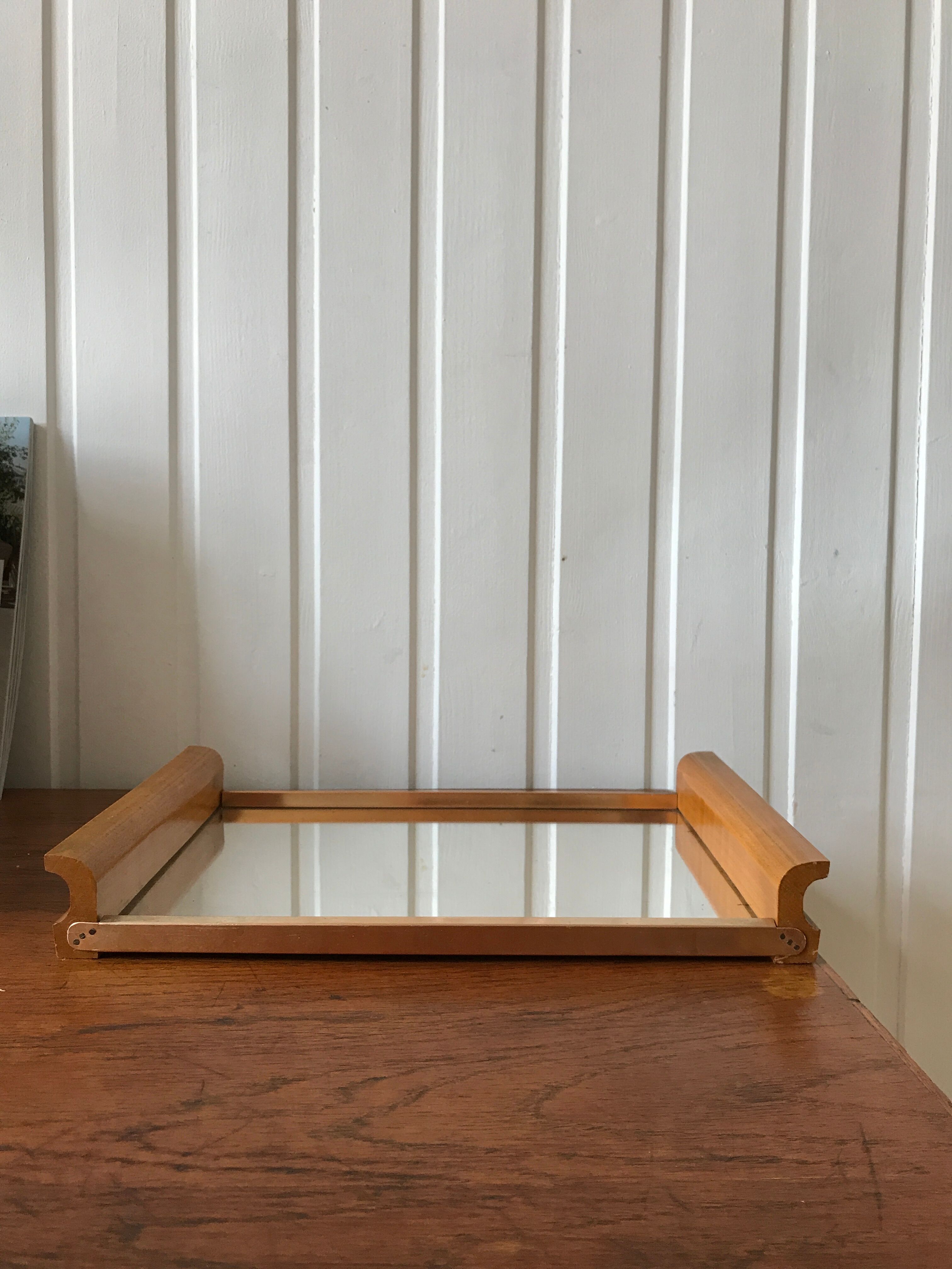 Art deco mirror tray
