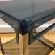 Plexiglas and blue chrome table