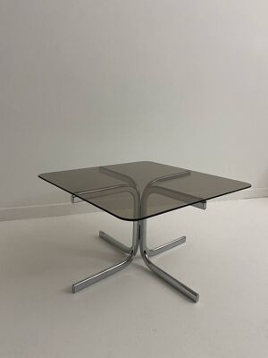 Table basse en verre vintage