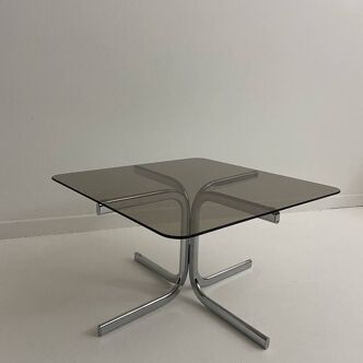 Vintage glass coffee table