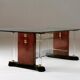 Brass and glass coffee table, 1970s