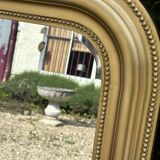 Louis Philippe style mirror in gilded wood 135x105cm