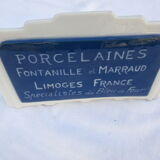 Advertising plate in earthenware