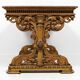Table de bureau Néorenaissance en chêne 1880-1900