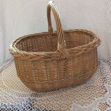 Antique wicker/rattan basket