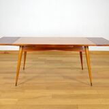 Vintage Mahogany Table French Work 1960