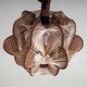 Vintage Danish floor lamp with woven shade